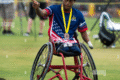 atleta en silla de ruedas